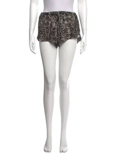 Pre-owned Natalie Martin Paisley Print Mini Shorts In Red