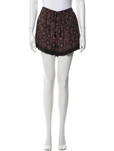 Pre-owned Natalie Martin Paisley Print Mini Shorts W/ Tags In Pink