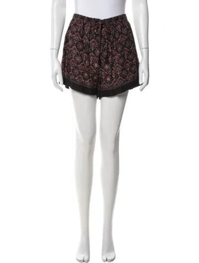 Pre-owned Natalie Martin Paisley Print Mini Shorts W/ Tags In Pink