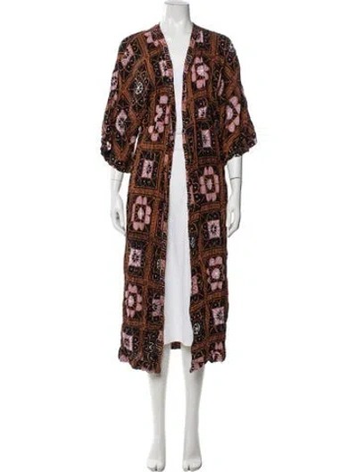 Pre-owned Natalie Martin Patterned Jacket In Black