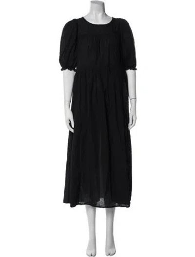 Pre-owned Natalie Martin Patterned Long Dress In Blue