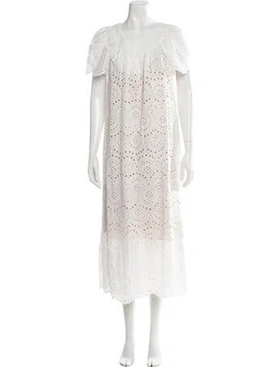 Pre-owned Natalie Martin Patterned Long Dress In Multicolor