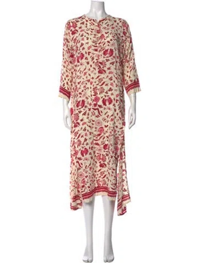 Pre-owned Natalie Martin Patterned Midi Length Dress In Multi