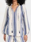 Natalie Martin Penny Blouse In French Blue In Multi