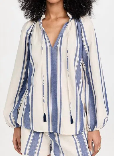 Natalie Martin Penny Blouse In French Blue In Multi