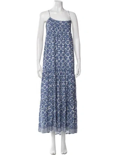 Pre-owned Natalie Martin Printed Long Dress W/ Tags In Multi