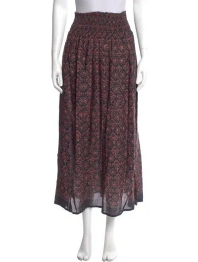 Pre-owned Natalie Martin Printed Midi Length Skirt In Multi