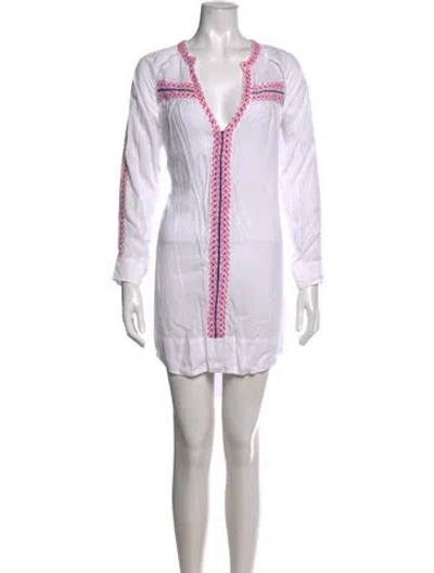 Pre-owned Natalie Martin Printed Mini Dress In Multicolor