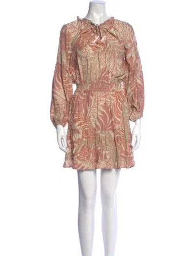 Pre-owned Natalie Martin Printed Mini Dress In Pink
