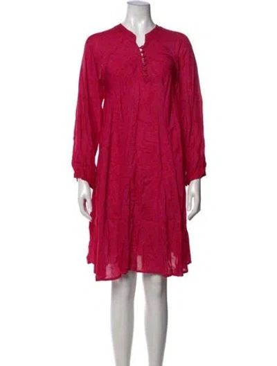 Pre-owned Natalie Martin Printed Mini Dress In Purple
