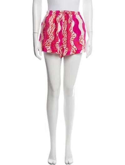 Pre-owned Natalie Martin Printed Mini Shorts In Neutral