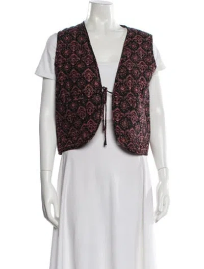 Pre-owned Natalie Martin Printed Vest W/ Tags In Multi