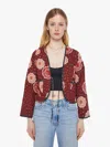 Natalie Martin Saskia Jacket Poppy Combo In Burgundy