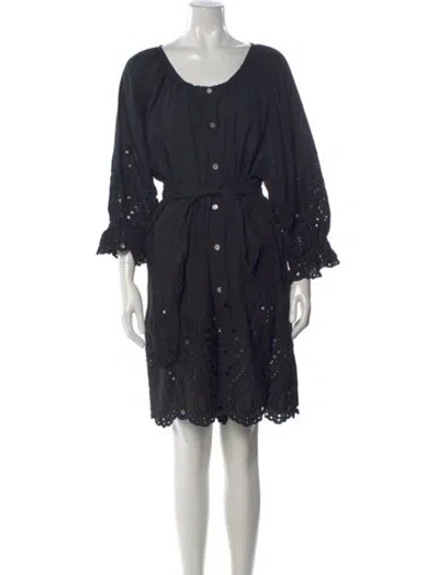 Pre-owned Natalie Martin Scoop Neck Knee-length Dress W/ Tags In Blue