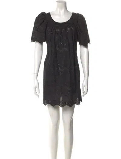 Pre-owned Natalie Martin Scoop Neck Mini Dress W/ Tags In Gray