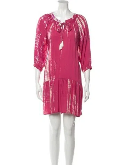 Pre-owned Natalie Martin Scoop Neck Mini Dress W/ Tags In Pink