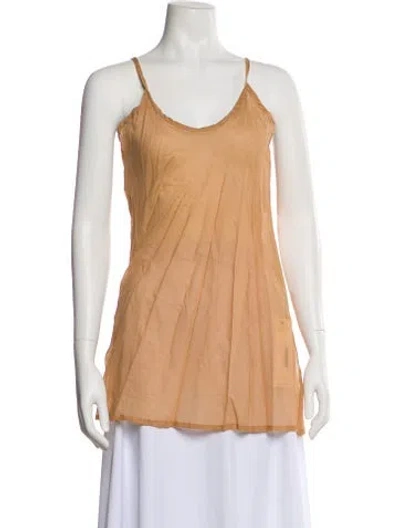 Pre-owned Natalie Martin Scoop Neck Sleeveless Top In Neutral