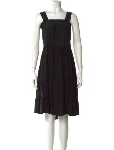 Pre-owned Natalie Martin Silk Knee-length Dress In Blue