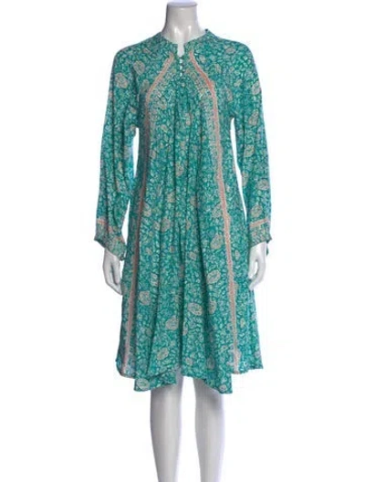 Pre-owned Natalie Martin Silk Knee-length Dress In Multi