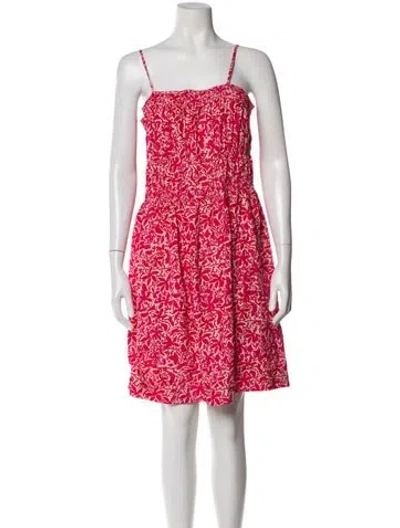 Pre-owned Natalie Martin Silk Knee-length Dress In Pink