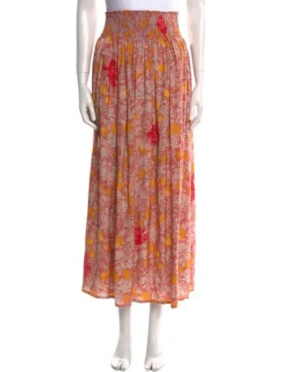 Pre-owned Natalie Martin Silk Long Skirt In Multi