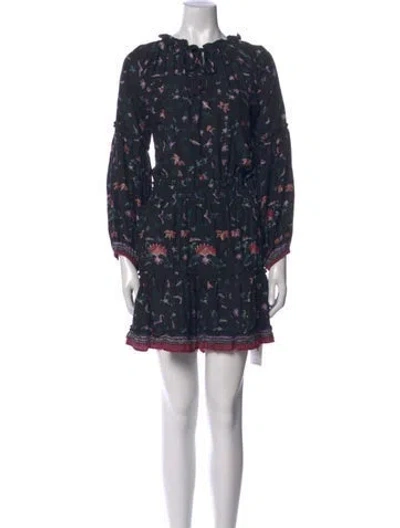 Pre-owned Natalie Martin Silk Mini Dress In Black