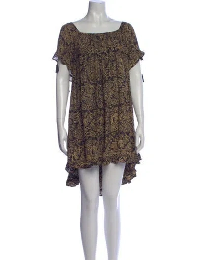 Pre-owned Natalie Martin Silk Mini Dress In Black