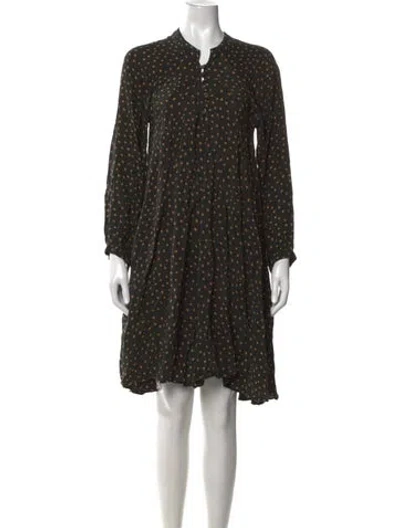 Pre-owned Natalie Martin Silk Mini Dress In Black