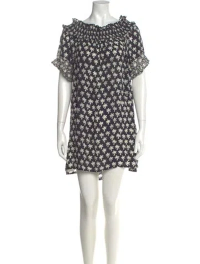 Pre-owned Natalie Martin Silk Mini Dress In Multi