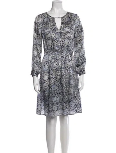 Pre-owned Natalie Martin Silk Mini Dress In Multi