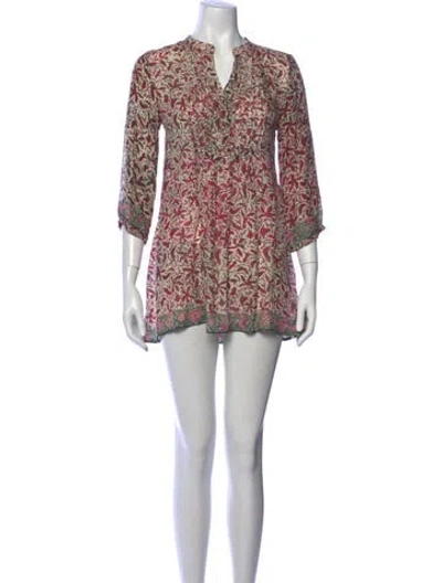 Pre-owned Natalie Martin Silk Mini Dress In Pink