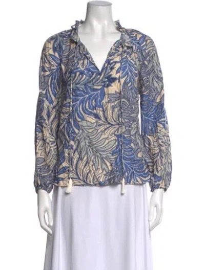 Pre-owned Natalie Martin Silk Printed Blouse