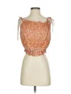 Natalie Martin Sleeveless Blouse In Orange