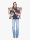 Natalie Martin Square Scarf Poppy In Purple