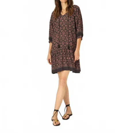 Natalie Martin Stevie Dress In Fleur De Black In Multi