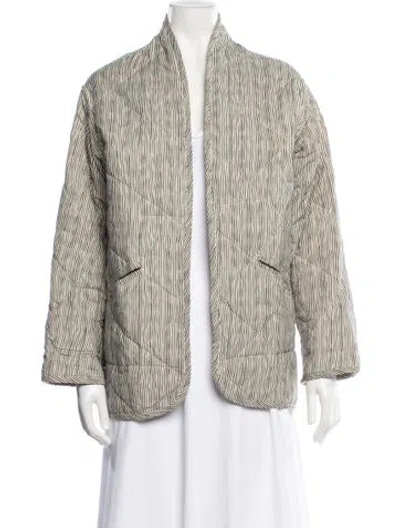 Pre-owned Natalie Martin Striped Jacket In Neutral