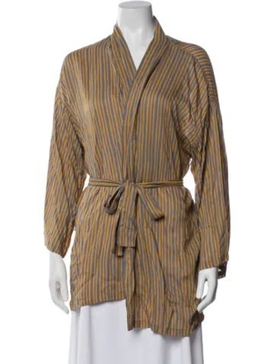 Pre-owned Natalie Martin Striped In Yellow