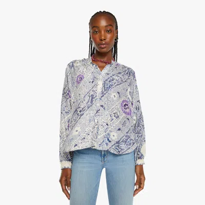 Natalie Martin Tolan Shirt Fly Peacock Fly Sweater In White