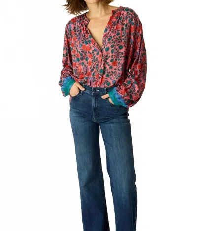 Natalie Martin Tolan Shirt In Rose Bandana In Multi