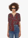 Natalie Martin Violet Top Feather Bordeaux In Brown