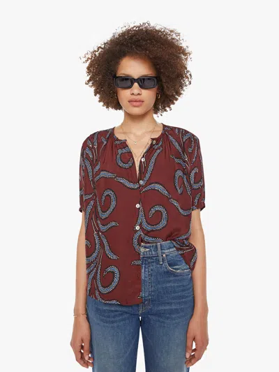 Natalie Martin Violet Top Feather Bordeaux In Brown
