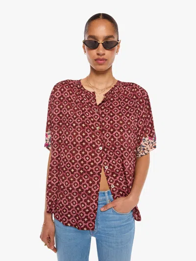 Natalie Martin Violet Top Mosaic Spice In Red