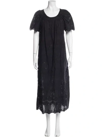 Pre-owned Natalie Martin V-neck Mini Dress In Black