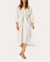 Natalie Martin Women's Alex Belted Cotton Midi Dress In White