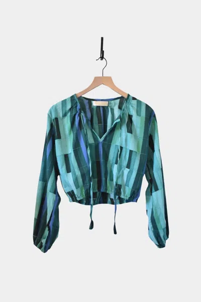 Natalie Martin Women's Amelia Cropped Top In Sea Glass Green