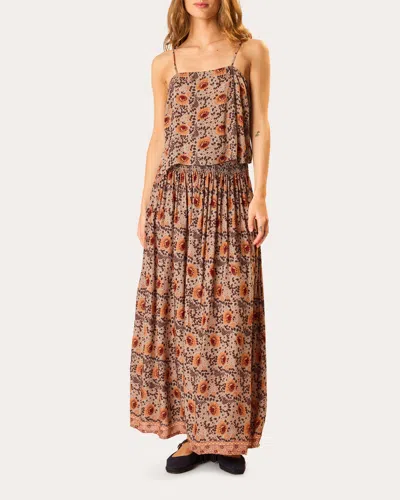 Natalie Martin Women's Fern Floral Square Neck Camisole Top Rayon In Multi