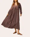 Natalie Martin Fiore Maxi Dress In Paisley Stripe Heather In Paisley Stripe Heather