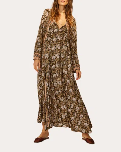 Natalie Martin Women's Fiore Floral-print Maxi Dress In Vintage Flowers Sepia