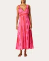 Natalie Martin Women's Jackie Cotton V-neck Maxi Dress
