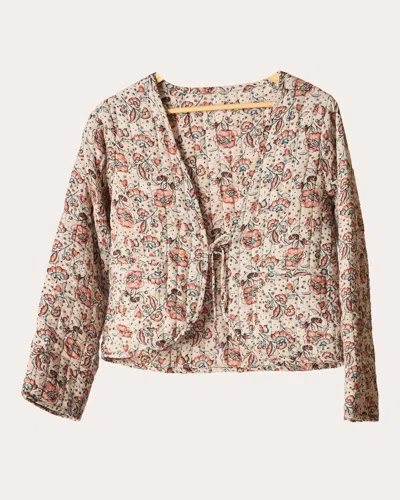 Natalie Martin Women's Saskia Floral Quilted Crop Jacket